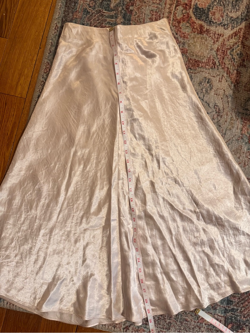 Babaton Aritzia Pieta Satin high-waisted midi slip skirt Denude 00 NWOT - Picture 8 of 8